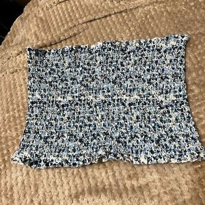 Ardene Elastic Floral Tube Top Sz Medium